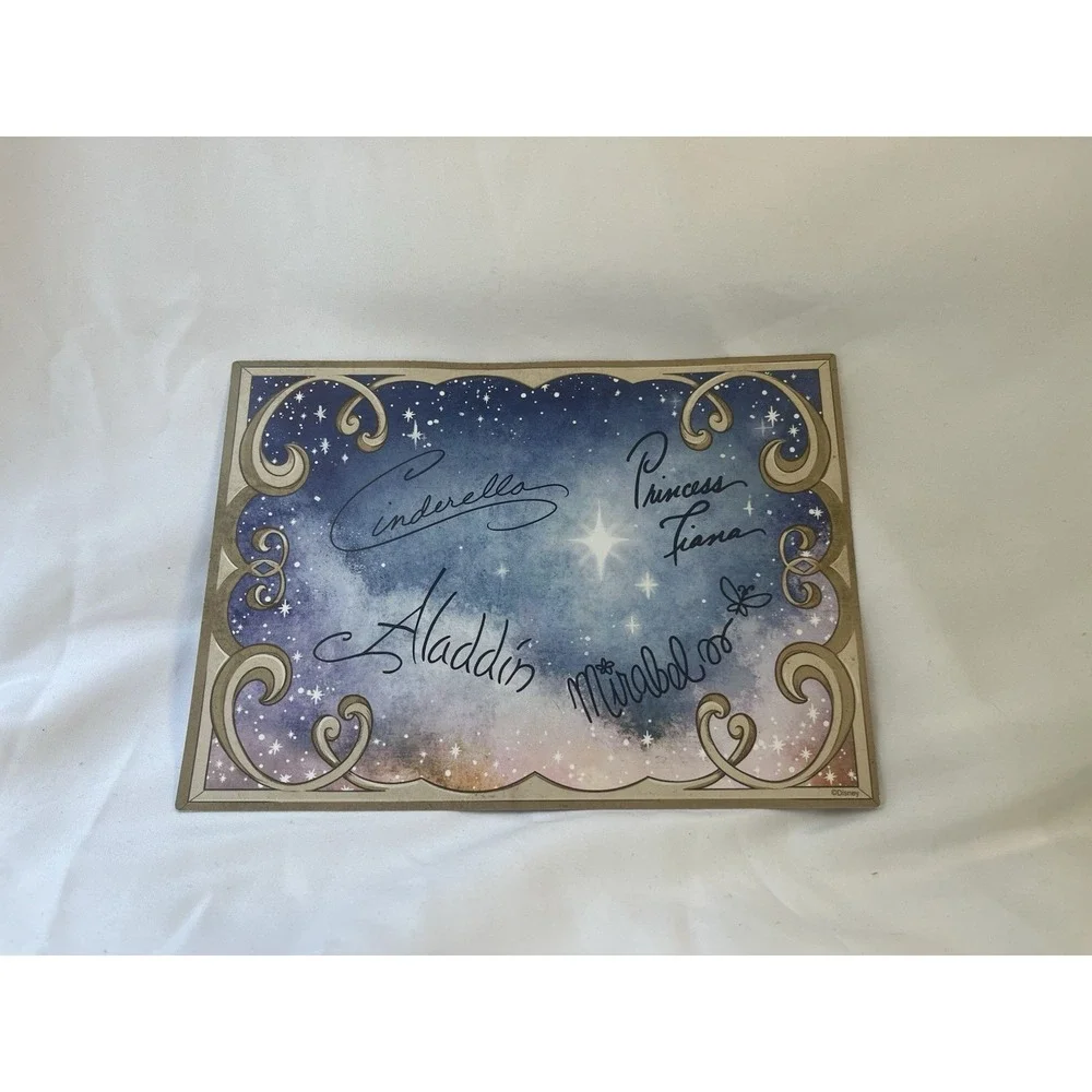 2x‎ Disney Enchanted Princess Dining Autograph Card Signed Collectible Condition